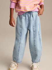 Джинсы широкие для девочки Next E41-669, Голубой