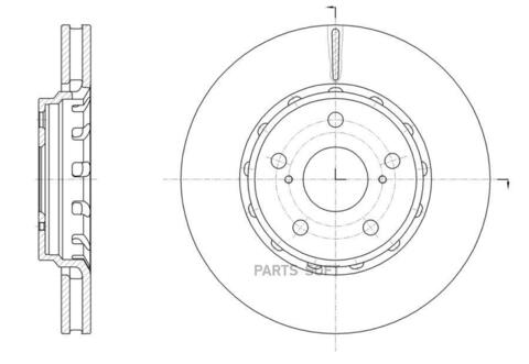 Диск тормозной вентилируемый G-brake  GR-20843