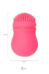 Розовый стимулятор клитора PPP CURU-CURU BRUSH ROTER - 