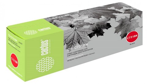 Картридж лазерный Cactus CS-C731BK 731 BK черный (1600стр.) для Canon LB i-Sensys MF8230/MF8280