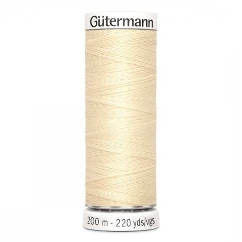 Нить Sew-All 200 м, Gutermann, 610 св.кремово-желтый
