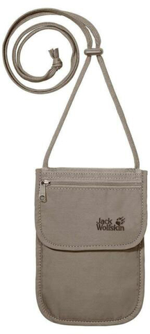 Картинка кошелек нашейный Jack Wolfskin Passport Breast Pouch silver mink - 1