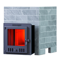 Печь для бани Искандер 18М в облицовке Оптима 680/40 Талькохлорит