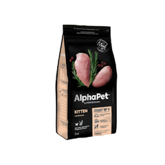 Сухой корм AlphaPet Superpremium (АльфаПет) 3кг с цыпленком сухой для котят, беременных и кормящих кошек