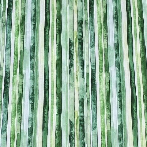 ПОЛОСКИ АКВАРЕЛЬ, ЯРКАЯ ЗЕЛЕНЬ - 100% хлопок