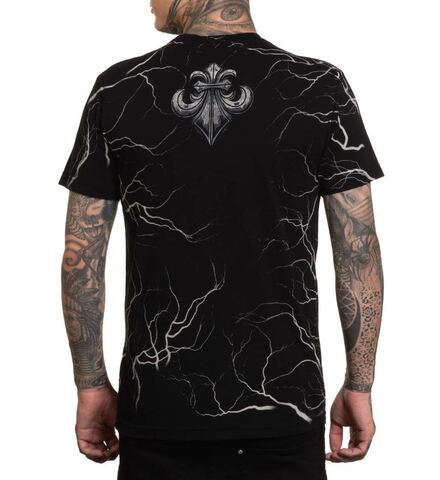 Affliction | Футболка мужская Midnight Curse Tee A27305 сзади