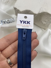 Молния YKK спираль неразъёмная, 3мм, цвет 040, синий