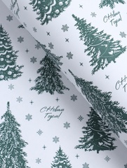 Упаковочная бумага глянцевая, «Ёлки», 0,72*10 м