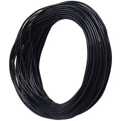 Шнур кожаный 1мм, черный (1м)