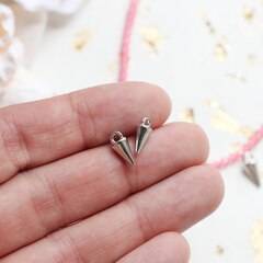 УЦЕНКА!!! Подвеска шип 10*5 мм, 1 шт, родий У088