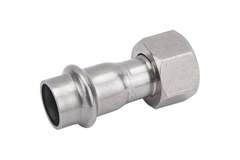 Соединитель Valtec с накидной гайкой нерж. сталь 15х1/2