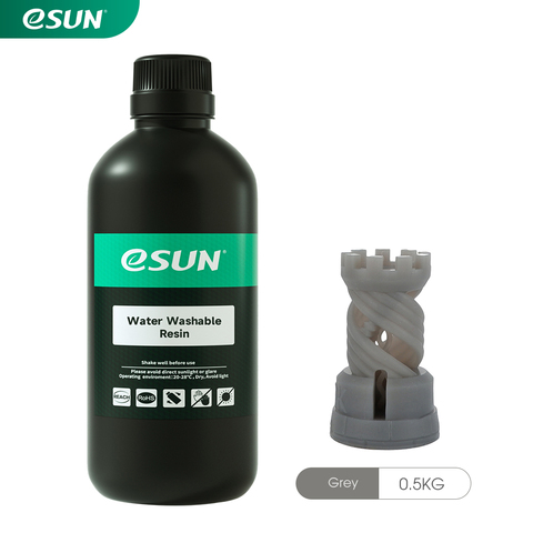 Фотополимер ESUN Water Washable серый (0,5 кг)