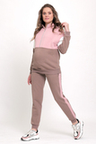 Утепленный спортивный костюм для беременных и кормящих 11955 мокко