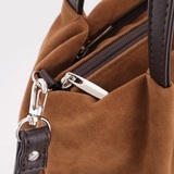 Сумка Саломея 334 эко-замша миндаль