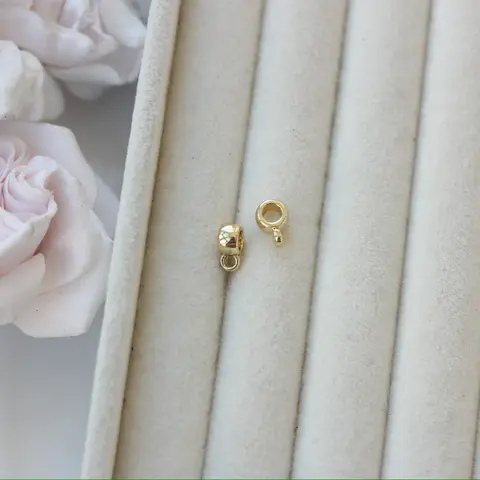 Бейл, держатель для кулона, 1,5*8,5*4 мм, позолота, Б018