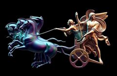 Силиконовый молд № 0206 Колесница большая