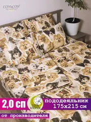 Пододеяльник 2х спальный 175х215 см 100% хлопок