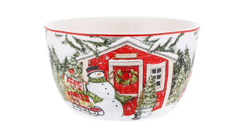 Салатник порционный 14см Certified Int. Дом снеговика-2
