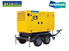 Дизельный генератор AKSA AD 185 на шасси с АВР