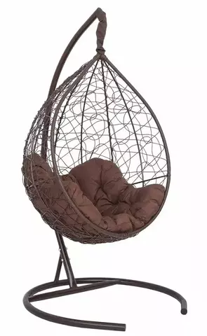 Подвесное кресло-кокон SEVILLA RELAX коричневое, шоколад подушка (Laura Outdoor)
