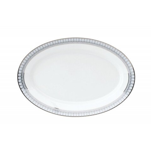 Блюдо овальное 40х27.5см Deshoulieres Arcades Gris Platine