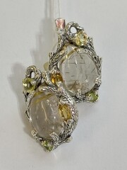 Тамарикс (серьги из серебра)