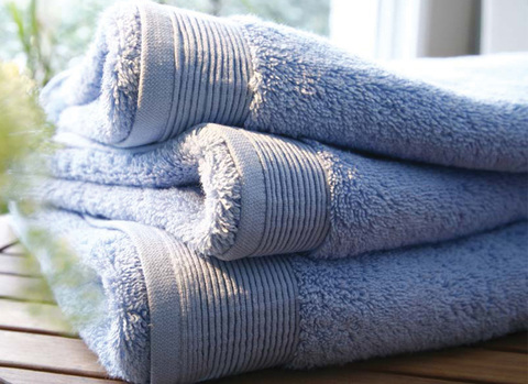 Полотенце 55х110 Blanc des Vosges Uni Bleuet