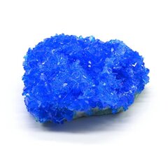 Коллекционный кварц с халькантитом 77*59*29 мм, 159 гр.