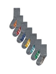 Носки хлопковые для мальчика Next 907-049, 7 шт., Серый