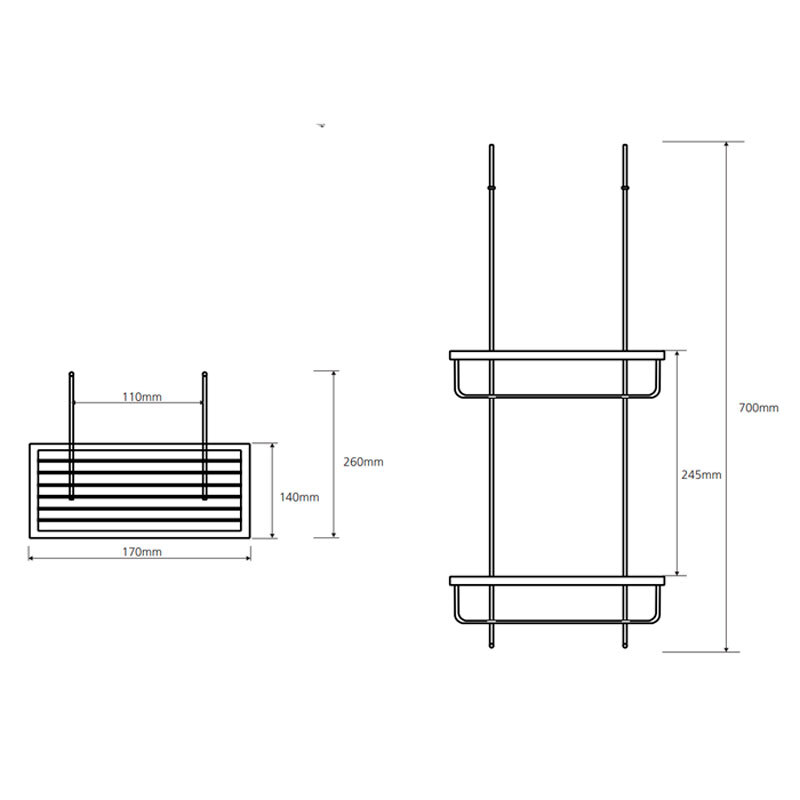 полка на стекло душевого уголка