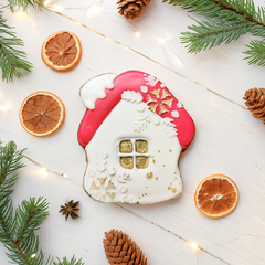 Новогодний Дом пряник белый / 50 гр