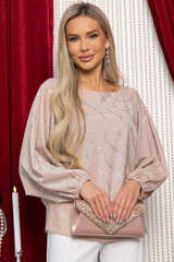 Блуза Путь к сердцу (бежево-розовая) Б14854-30М LT Collection