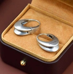 20130- Серьги-конго YSL из латуни с позолотой (дутые) lux