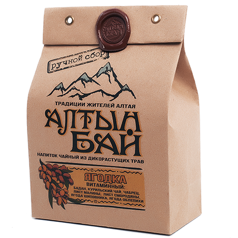 Напиток чайный из дикорастущих трав «ЯГОДКА» витаминный, Алтын Бай