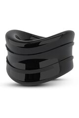 Эрекционное кольцо на мошонку Blush Stay Hard, черное, 3,8 см