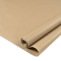 Упаковочная бумага крафт, Однотонный, Коричневый, 70 г, 0,7*10 м