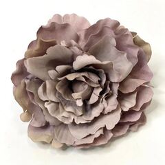 Растение искусственное, Цветок, Голова розы волнистая, Дымный, 10 см