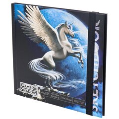 
          Скетчбук 160*160 мм., 40л.,"Единорог", 120г/м2, Миленд, 7БЦ, матовая ламинация, выб. лак, резинка, чёрный офсет