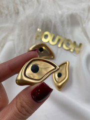 Пуговицы золотистые 