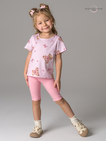 Костюм Актив мишки с бантиком-роза