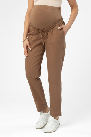 Брюки для беременных 16331 корица
