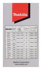 Цепь для пилы 30 см 90PX Makita 191H01-8