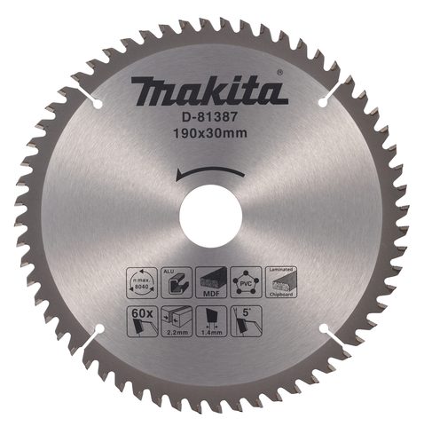 Пильный диск универсальный 190x30x2.2/1.4x60T Makita D-81387