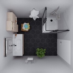 Душевое Ограждение 90*90 Triton Вента-Блэк