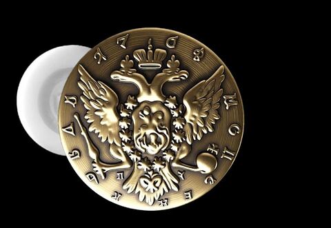 Силиконовый молд Монета Рубль 1764 г
