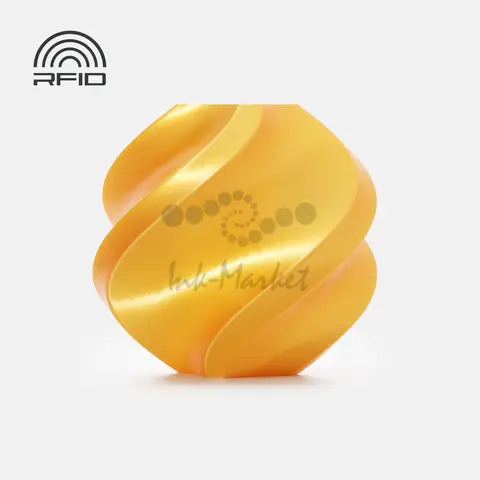 Пластик для 3D-печати Bambu Lab PLA Silk+, 1.75 мм, 1 кг, золотой (Gold), на катушке, A06-Y1-1.75-1000-SPL