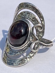 Гранат 961 (кольцо из серебра)