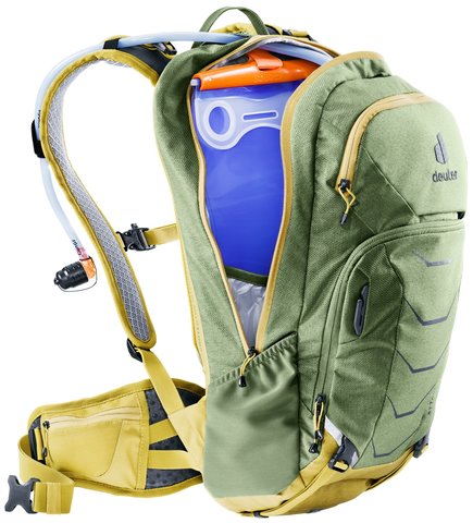 Картинка рюкзак велосипедный Deuter Attack 16 khaki-turmeric - 8