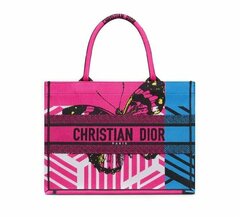 Сумка Dior Book Tote, модель среднего формата розовый