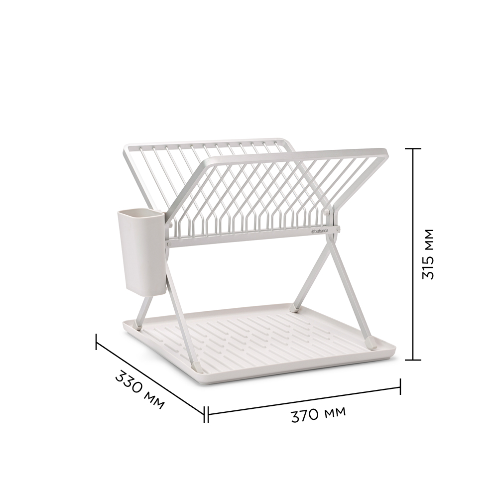 Складная сушилка для посуды, Светло-серый, арт. 139383 - фото 8
